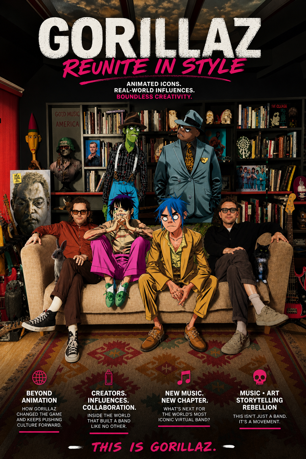 Gorillaz Return in Style: The Virtual Icons Blur Reality and Animation in a Bold New Era of Music, Art, and Cultur…full details below ⤵️