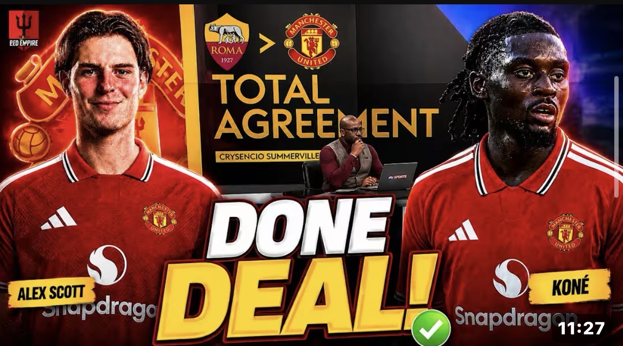 Fabrizio Romano has just confirmed that Manchester United are aggressively locked in pushing ahead with an ambitious €145 million transfer plan, with Manu Koné, Alex Scott, and Crysencio Summerville all heavily linked in the latest developments.