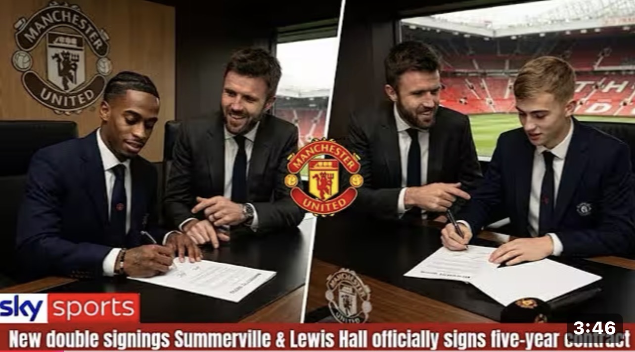 Finally, Manchester United have sealed a sensational double signing, with Crysencio Summerville and Lewis Hall both putting pen to paper on five-year contracts.